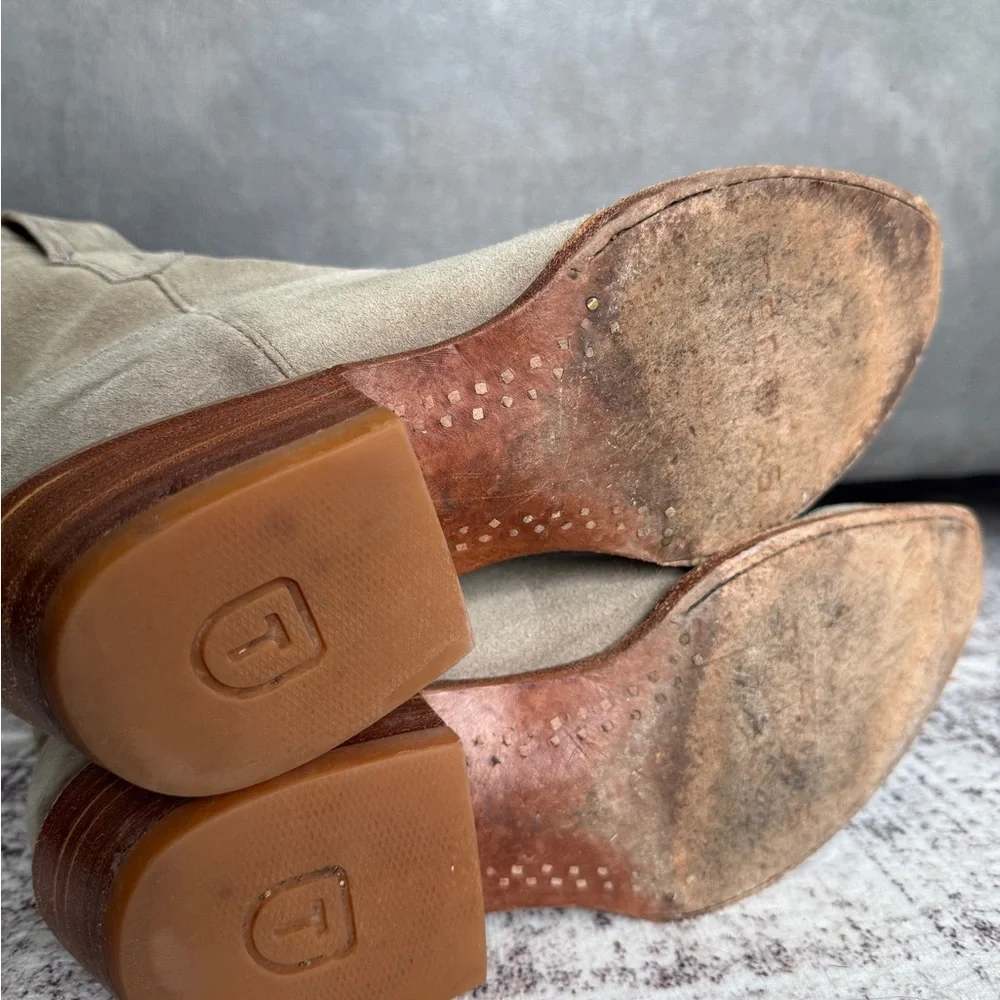 Tecovas Lucy Women's Grey Suede Ankle Boots 9.5 - Picture 6 of 11